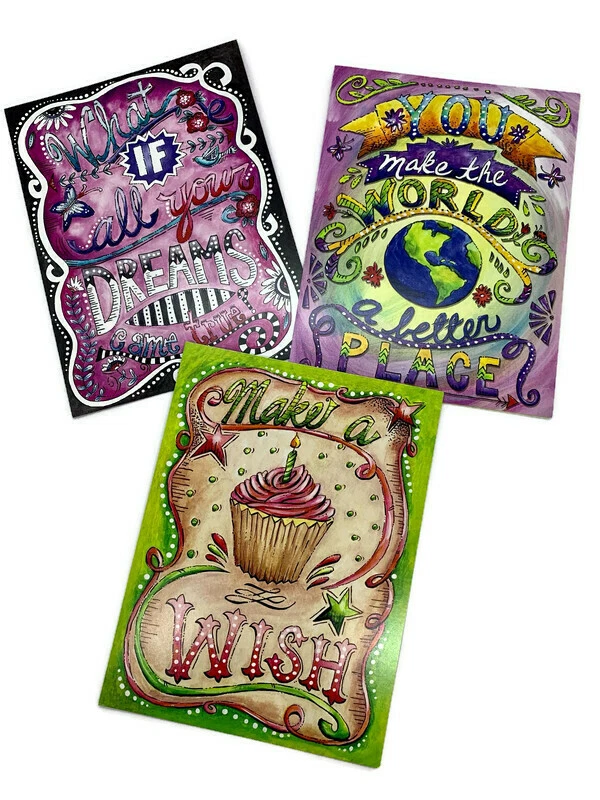 Leanin’ Tree Card Assortment Have Best Day Ever w/ Custom Postcard and Sticker - Image 4 of 4