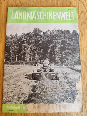 Brochure agricultural machinery world issue 5 1966 with cracks tractor tractor brochure KK