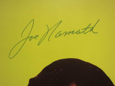 Joe Namath signed 12x19 1965 Topps Rookie Card Print photo Jets
