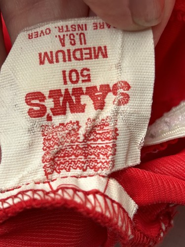 Vintage Sam's Square Dance Unterhose Unterhose und Reifrock Größe M rot mit Spitze - Bild 8 von 8