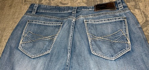 Rock & Roll Cowboy Double Barrell Relaxed Straight Leg Denim Jeans 40 x 32 - Bild 6 von 7