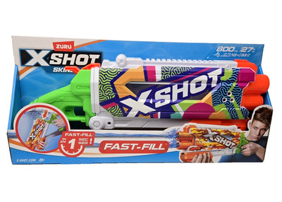 XSHOT Water Fast-Fill Skins Pump Action Water Blaster Ripple ZURU 1 Second Fill