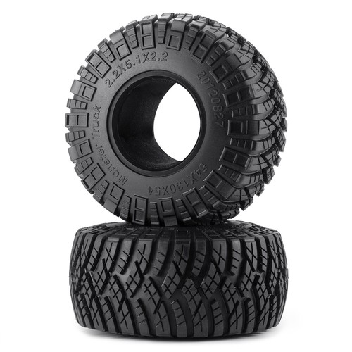 4PCS 2.2'' RC Crawler Tire 130MM Rubber Tire For 1/10 SCX10 90047 RC Crawler Car - Picture 7 of 12