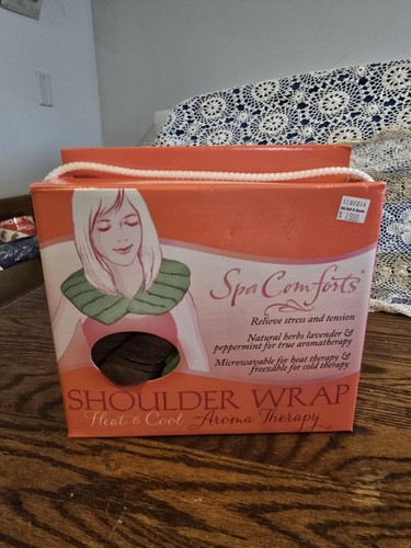 NIB Spa Comforts Aroma Therapy Heating Pad Shoulder Wrap - Picture 12 of 12