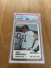 1961 Fleer Football Card #75 ANDY ROBUSTELLI New York Giants HOF PSA 4