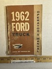 Vintage 1962 Ford Truck Series 100 Through 800 Operator's Manual