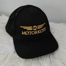 MOTORKOTE TRUCKER HAT LIMITED EDITION BLACK WITH GOLD LOGO SNAPBACK