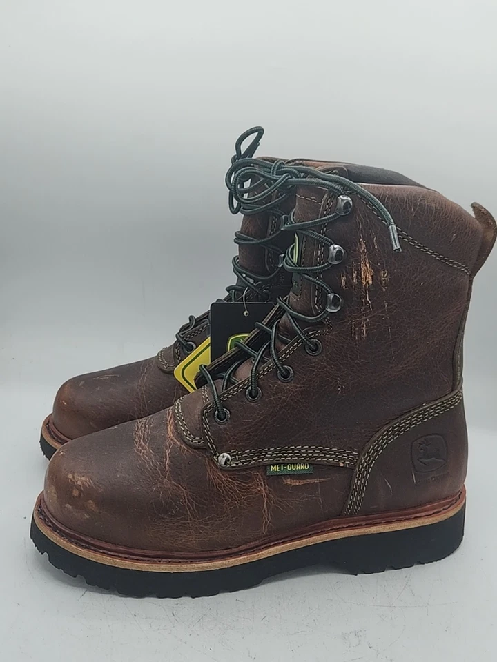 Women's John Deere Brown Steel Toe Boots JD3362 Size 8 NEW  - Image 2 of 4
