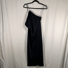 Express Midi Dress Women's Medium Navy Blue Cold Shoulder Pullover