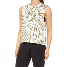 Sage Collective Womens Tie Dye Audrey Crew Neck Tank Top Sprig size Large NWT 