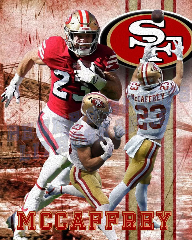 San Francisco 49ers: Christian McCaffrey 2022 Outdoor Player - Officially  Licensed NFL Outdoor Graphic