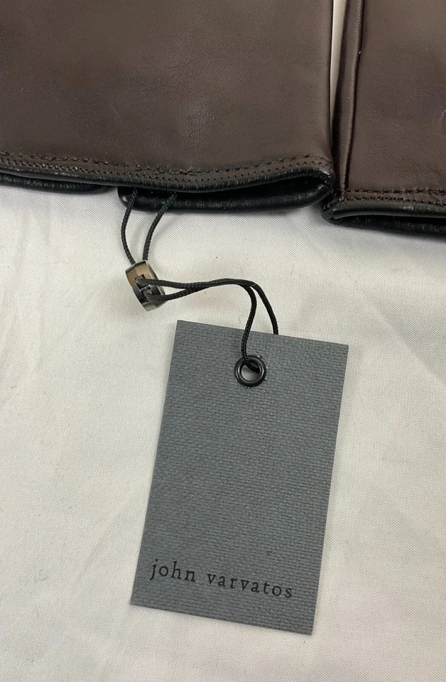 $228 NWT Brand New John Varvatos Collection Leather Gloves - Image 3 of 4
