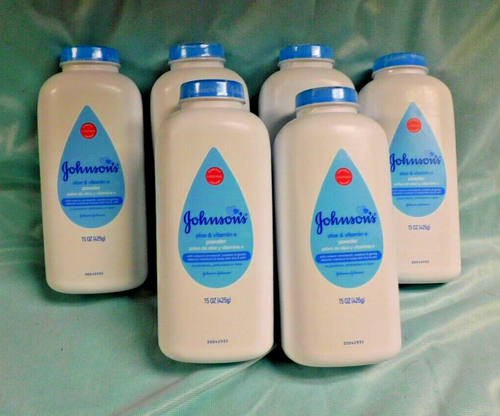 JOHNSON'S POWDER ALOE & VITAMIN E 15 OZ. SET OF 6 NEW SEALED - Picture 4 of 4