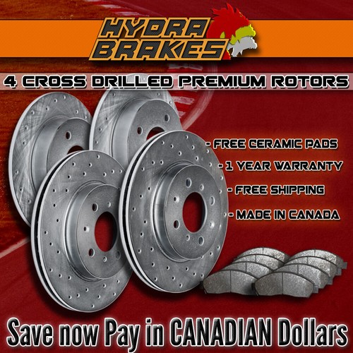 FITS 2018 2019 Chevrolet Equinox LE Drilled Brake Rotors CERAMIC eBay