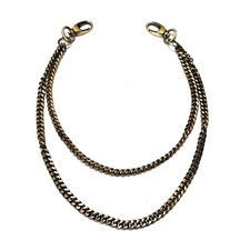 2-Row Pants Chain Biker Chain Key Chain Link Chain Carabiner Bronze