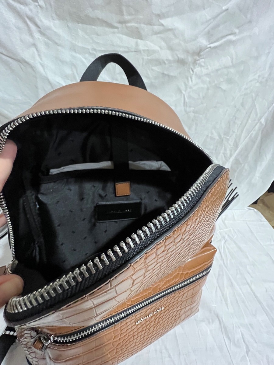 New Michael Kors Large Cooper Backpack Luggage Carmel Brown  display picture 1