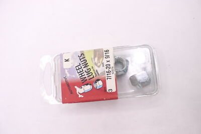 (3-Pk) Midwest Fastener  Wheel Lug Nuts 7/16-20 x 9/16 12376