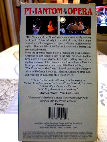 The Phantom of the opera David Staller Cassette VHS NTSC - Photo 2/3