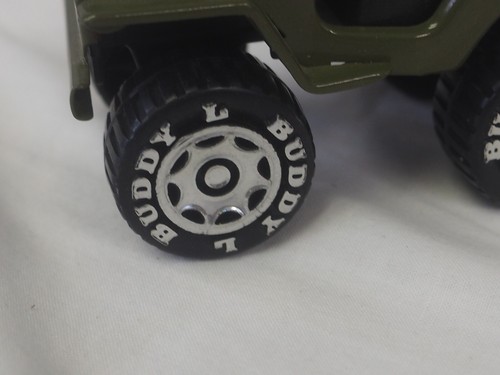 vintage Buddy-L 1/30 Scale Army Jeep Pressed Steel Toy 1980's - Picture 4 of 6