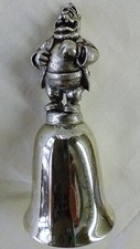 DISNEY NE COLLECTOR'S SOCIETY SILVER PLATED & PEWTER BELL "Chief O'Hara"