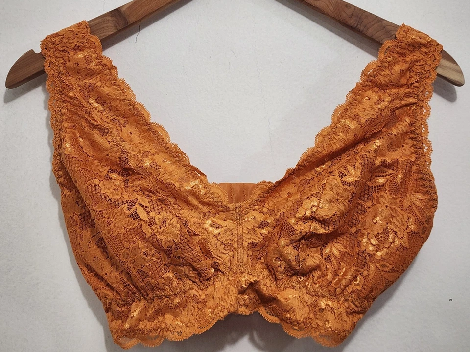 Bralette Cosabella Never Say Never Ultra Curvy Plungie Longline en Garcinia XS Foto 2 de 4