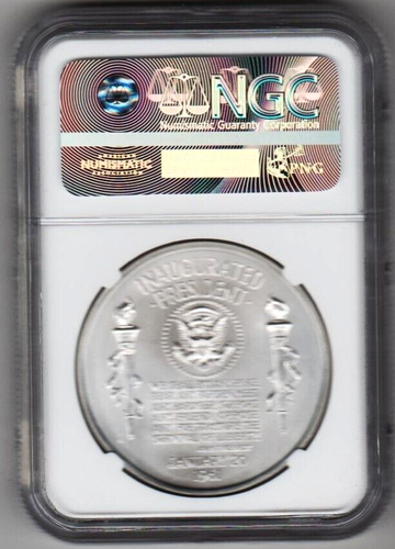 2015 John F Kennedy NGC MS69 999 SILVER Chronicles Uncirculated Medal JFK ASE - Picture 2 of 5