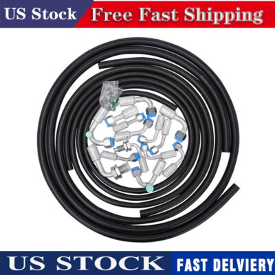 A/C AIR CONDITIONING EXT LENGTH HOSES & FITTINGS & O-RINGS KIT UNIVERSAL DURABLE