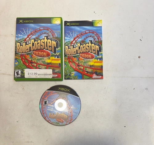 Roller Coaster Tycoon Microsoft Xbox CIB Complete In Box Tested
