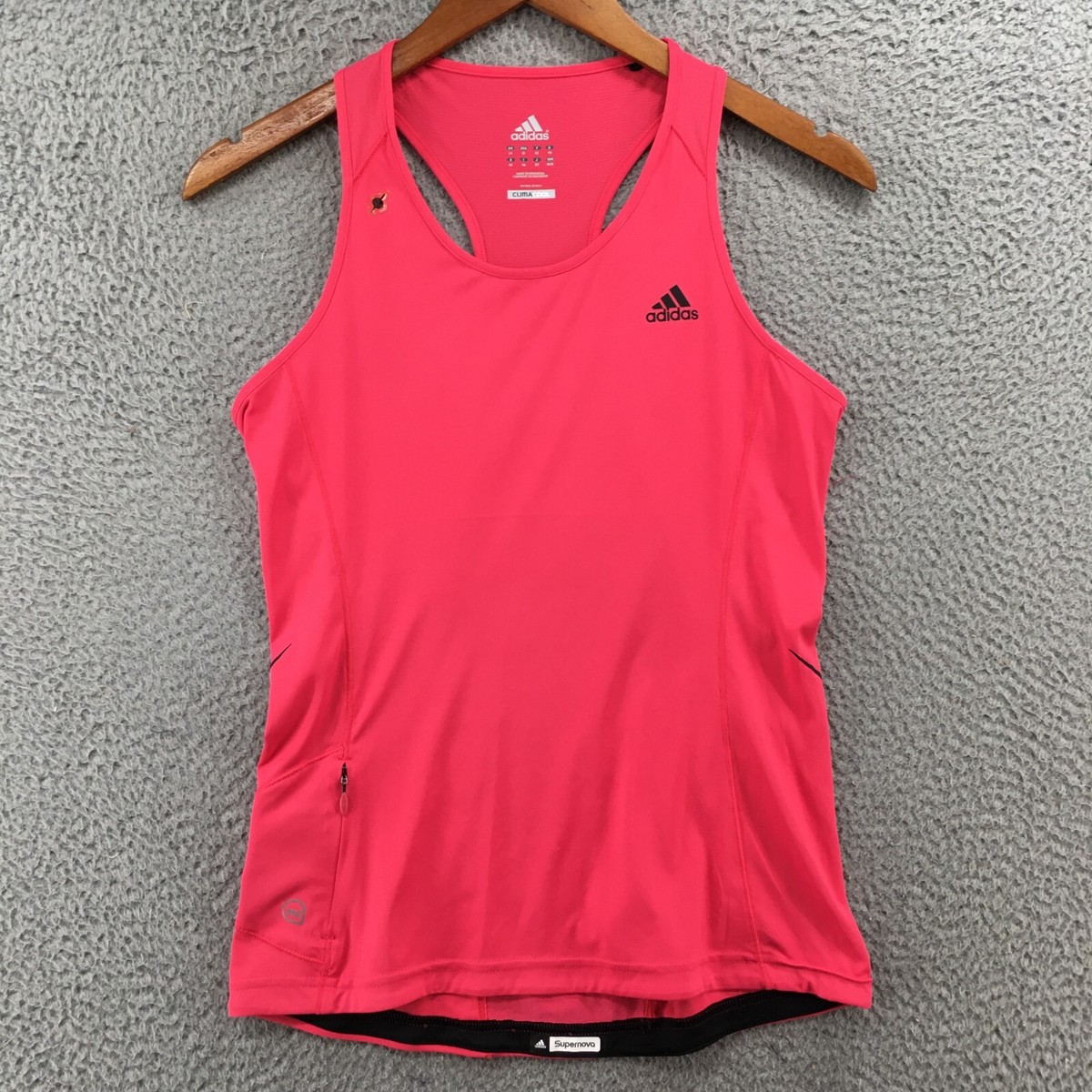Adidas Clima Cool Activewear Halter Tank Top Womens M Pink Sleeveless  Pullover