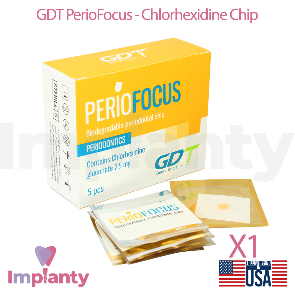 GDT Perio Chip Sponge Collagen Dental Sterile Antiseptic Antibacterial