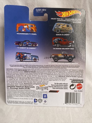 hot wheels superman dc comics Custom ‘52 Chevy - Picture 3 of 3