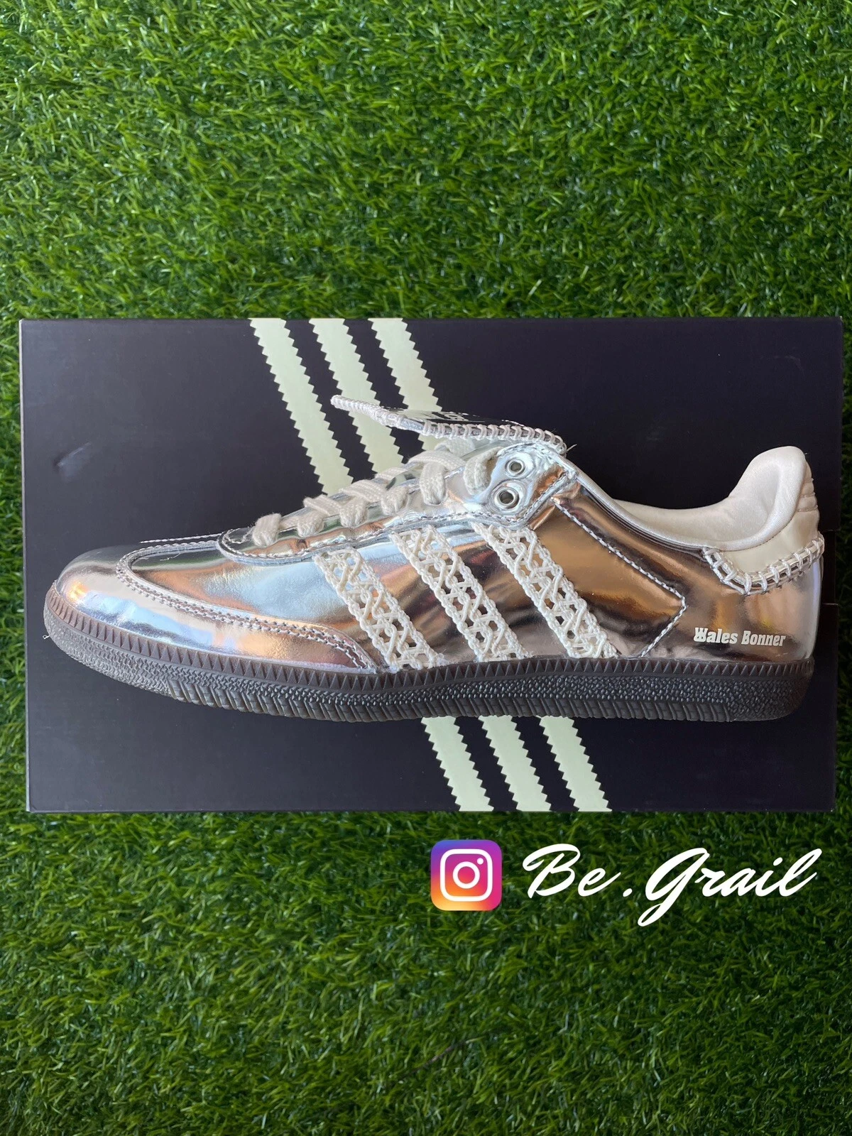 Adidas Samba Wales Bonner Silver 40 2/3 EU - Silver