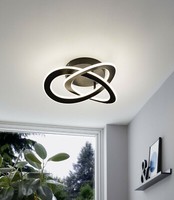 Moderne LED Deckenleuchte Design Schwarz GL0375