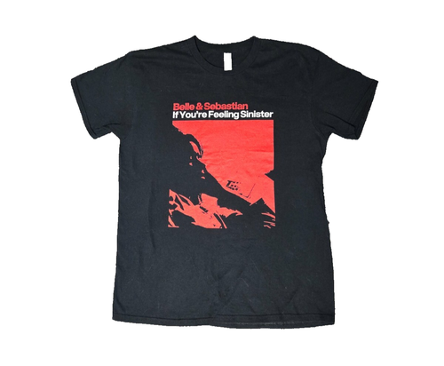 BELLE AND SEBASTIAN T-Shirt Band "IF YOU'RE FEELING SINISTER" Large