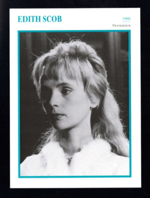 Star Card Edith Scob - France 1960 (S-2)