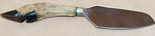 Besteck Kuchen- Taxidermie Knopfleiste Reh Marke Thiers INOX + Box - Bild 2 von 8