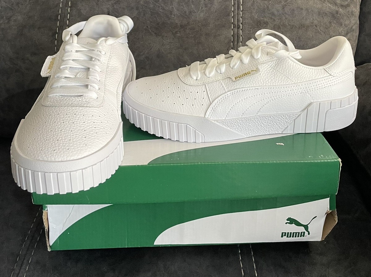 PUMA Classic Shoes Cali athletic shoes white gold size 9  display picture 3