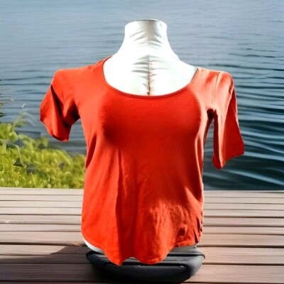 Venezia Jeans Orange Scoop Neck Tee (18/20)