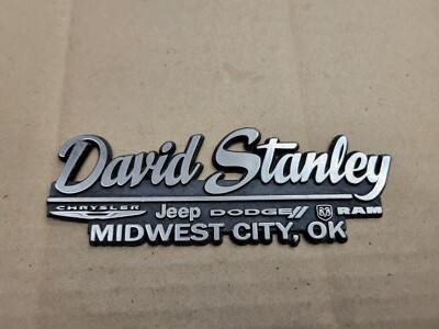 David Stanley Dodge Midwest City OK Car Dealership Emblem Badge Logo Advertising