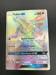 Palkia GX 165/156 HYPER SECRET RARE Pokemon SM Ultra Prism NM 2018