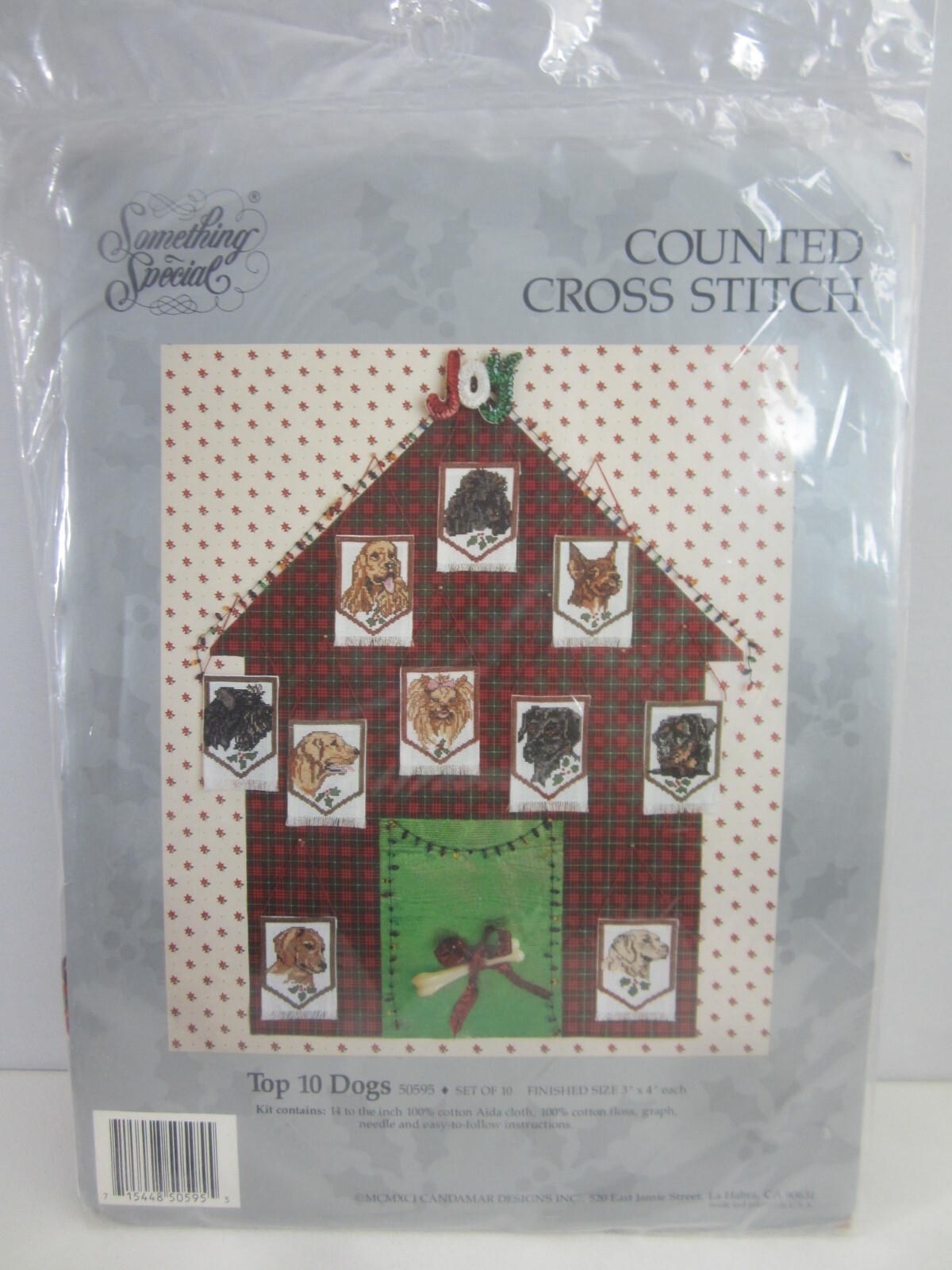 Candamar Something Special Cross Stitch Kit Top 10 Dogs Christmas New 50595