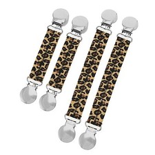 Boot Clips, Boot Straps Stirrups- 2 pack Boot Snugs, Straps Pant Clips- Cheetah