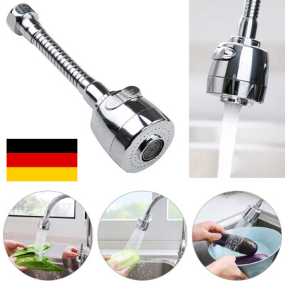 Wasserhahn Verlängerung flexibel Schwenkbrause Spareinsatz Strahlregler Aufsatz