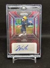 2024 Panini Prizm #SS-JK Josh Knoth Sensational Signatures Red Prizm Auto #/99
