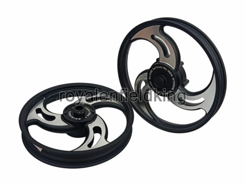 Fit For Classic 500 Front and Rear 3 Spoke Alloy Wheel Rims for Royal Enfield - Afbeelding 1 van 12