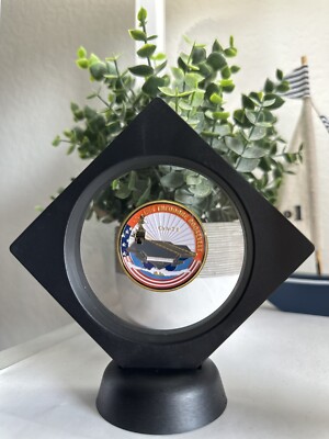 US NAVY - USS THEODORE ROOSEVELT - CVN-71 Challenge Coin With 3D Display Case