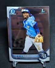 Alejandro Pie 1st Rookie 2022 Bowman Chrome Prospect Card #BCP-99 Tampa Bay Rays