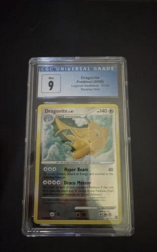 Dragonite 2/146 Legends Awakened Reverse Holo CGC 9 LOW POP