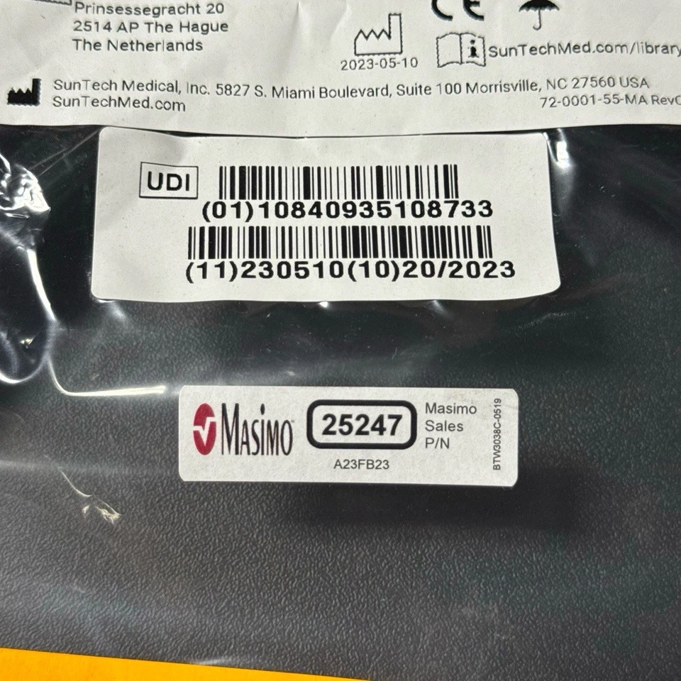 Manguera de paciente SunTech Medical NIBP 9,8 pies 3 m negra 91-0028-69 conexión rápida Foto 3 de 4
