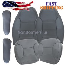 6pcs For 1992-1996 Ford Bronco Driver Passenger Lower Top Leather Seat Cover